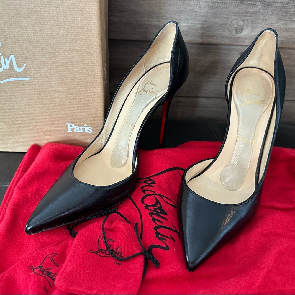 Final Price. Louboutin Iriza 100 Nappa shiny black 39